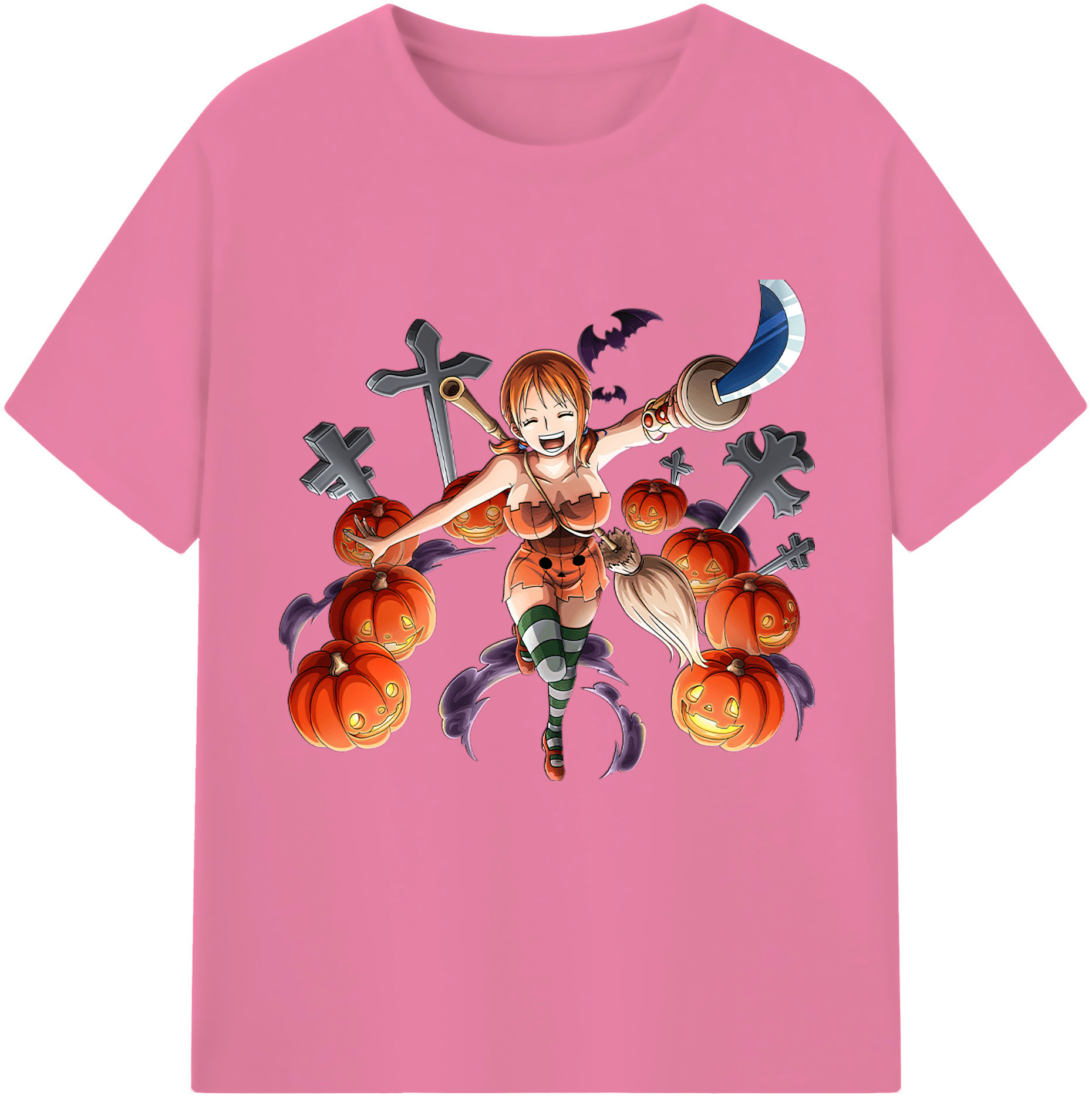 ワンピース ナミ ONE PIECE Nami 綿100％半袖Tシャツ（フロントプリント）